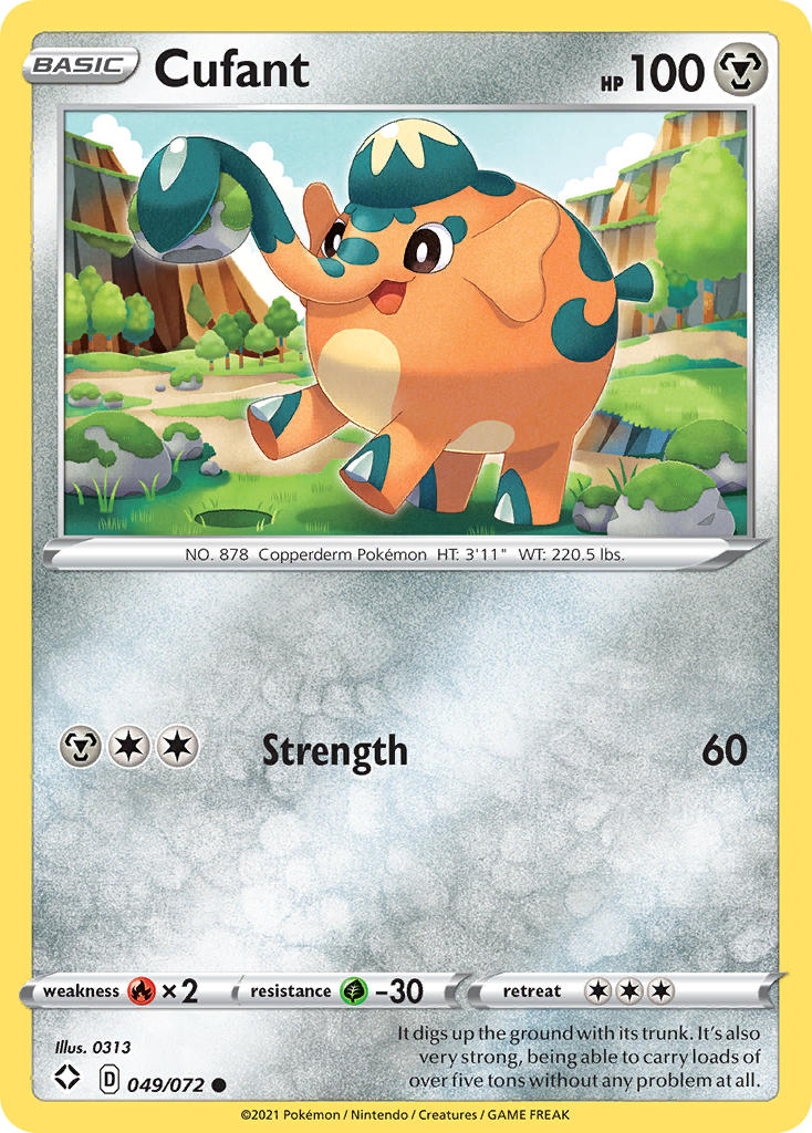 Cufant (049/072) [Sword & Shield: Shining Fates] | Jomio and Rueliete's Cards and Comics