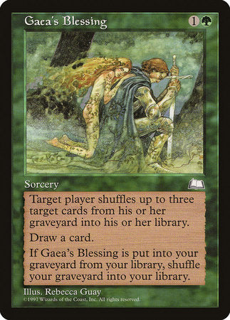 Gaea's Blessing [Weatherlight] | Jomio and Rueliete's Cards and Comics
