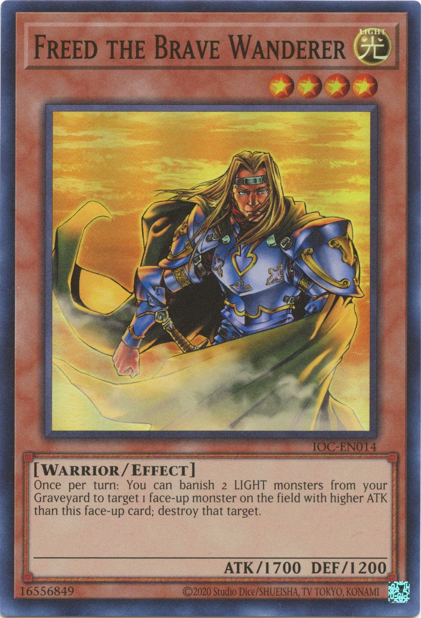 Freed the Brave Wanderer (25th Anniversary) [IOC-EN014] Super Rare | Jomio and Rueliete's Cards and Comics