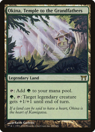 Okina, Temple to the Grandfathers [Champions of Kamigawa] | Jomio and Rueliete's Cards and Comics