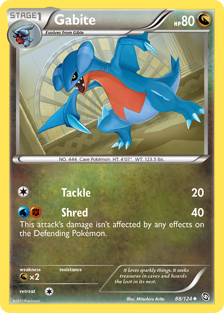 Gabite (88/124) [Black & White: Dragons Exalted] | Jomio and Rueliete's Cards and Comics