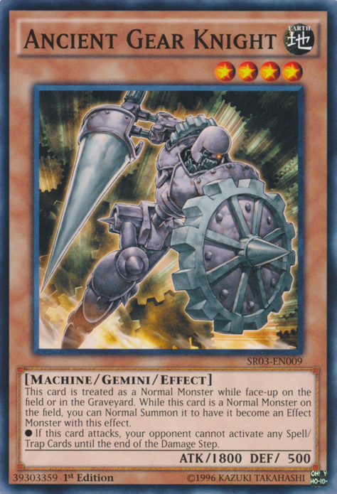 Ancient Gear Knight [SR03-EN009] Common | Jomio and Rueliete's Cards and Comics