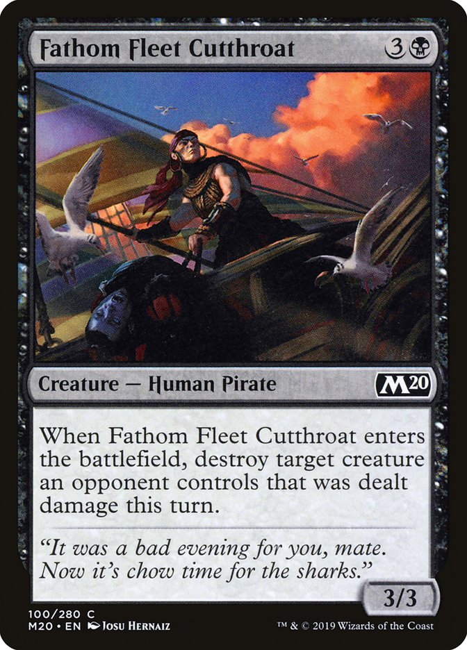 Fathom Fleet Cutthroat [Core Set 2020] | Jomio and Rueliete's Cards and Comics