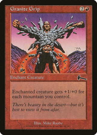 Granite Grip [Urza's Legacy] | Jomio and Rueliete's Cards and Comics