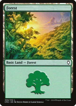 Forest (308) [Commander Anthology Volume II] | Jomio and Rueliete's Cards and Comics