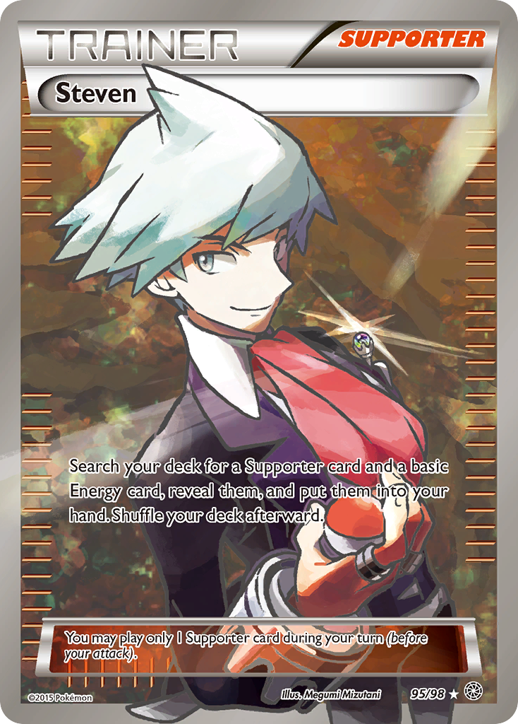 Steven (95/98) [XY: Ancient Origins] | Jomio and Rueliete's Cards and Comics