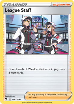 League Staff (153/185) [Sword & Shield: Vivid Voltage] | Jomio and Rueliete's Cards and Comics