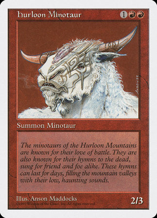 Hurloon Minotaur [Fifth Edition] | Jomio and Rueliete's Cards and Comics