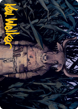 Fleshtaker Art Card (Gold-Stamped Signature) [Innistrad: Midnight Hunt Art Series] | Jomio and Rueliete's Cards and Comics