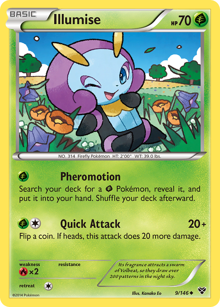 Illumise (9/146) [XY: Base Set] | Jomio and Rueliete's Cards and Comics