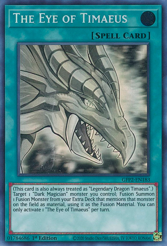 The Eye of Timaeus [GFP2-EN183] Ghost Rare | Jomio and Rueliete's Cards and Comics