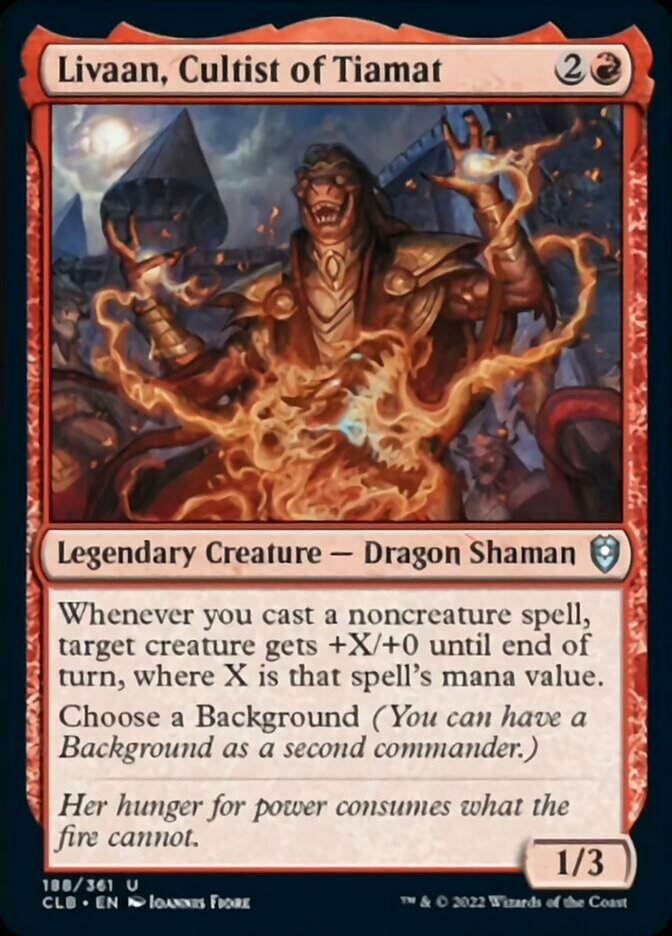 Livaan, Cultist of Tiamat [Commander Legends: Battle for Baldur's Gate] | Jomio and Rueliete's Cards and Comics