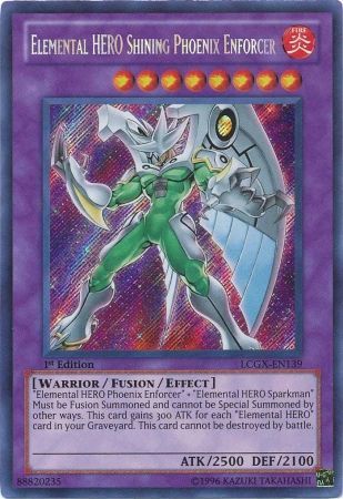 Elemental HERO Shining Phoenix Enforcer [LCGX-EN139] Secret Rare | Jomio and Rueliete's Cards and Comics