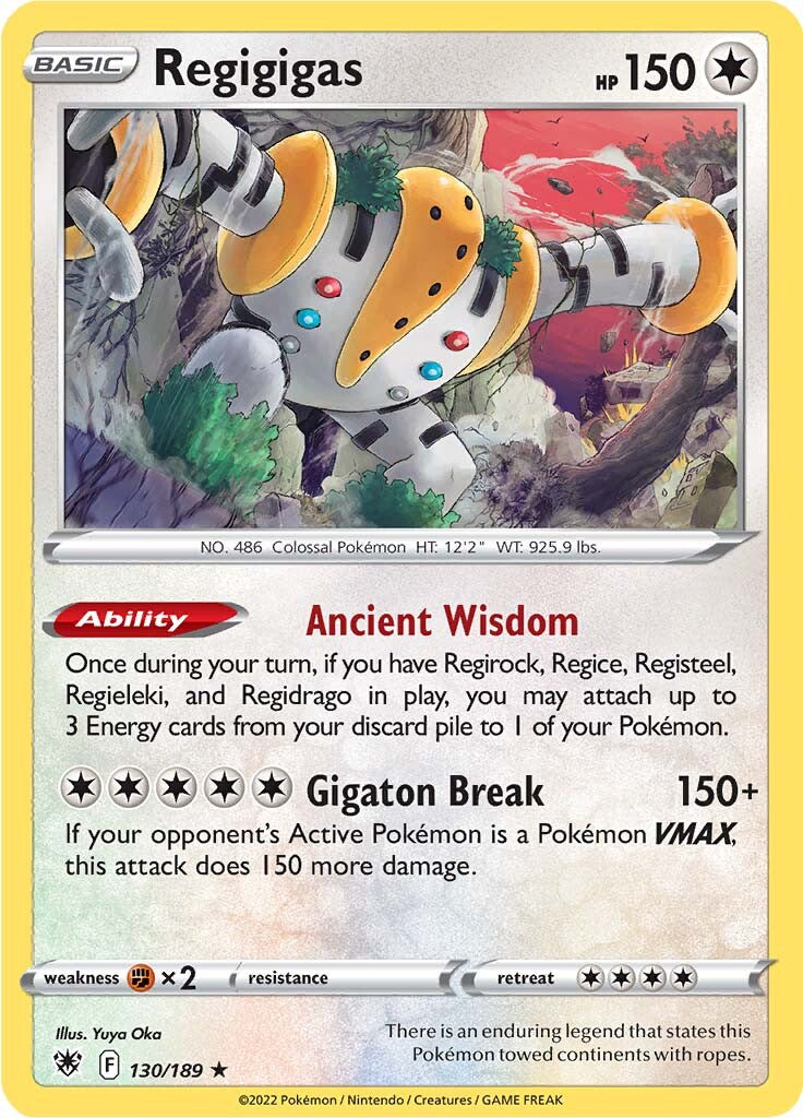 Regigigas (130/189) [Sword & Shield: Astral Radiance] | Jomio and Rueliete's Cards and Comics