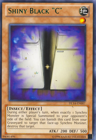 Shiny Black "C" (Green) [DL14-EN007] Rare | Jomio and Rueliete's Cards and Comics