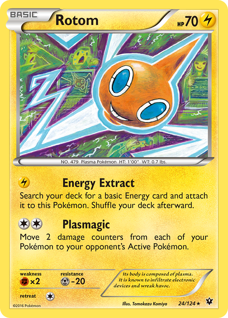 Rotom (24/124) [XY: Fates Collide] | Jomio and Rueliete's Cards and Comics