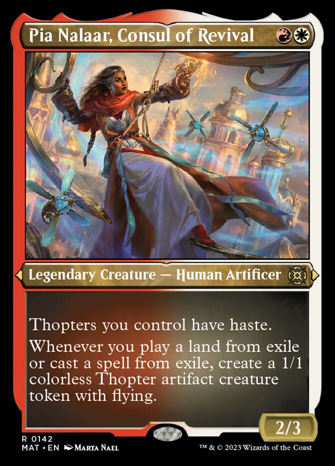 Pia Nalaar, Consul of Revival (Foil Etched) [March of the Machine: The Aftermath] | Jomio and Rueliete's Cards and Comics