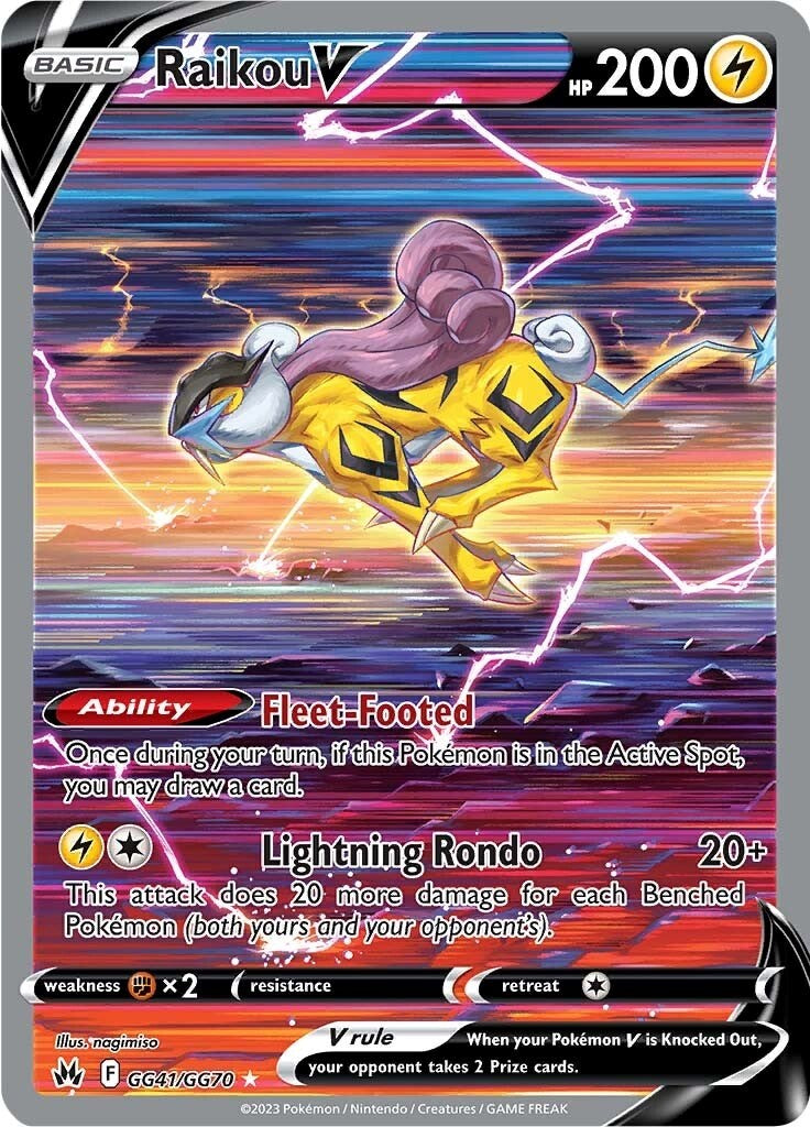 Raikou V (GG41/GG70) [Sword & Shield: Crown Zenith] | Jomio and Rueliete's Cards and Comics