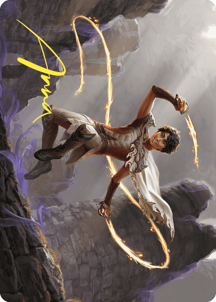 Kellan, the Fae-Blooded Art Card (Gold-Stamped Signature) [Wilds of Eldraine Art Series] | Jomio and Rueliete's Cards and Comics