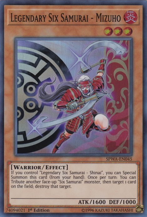 Legendary Six Samurai - Mizuho [SPWA-EN045] Super Rare | Jomio and Rueliete's Cards and Comics