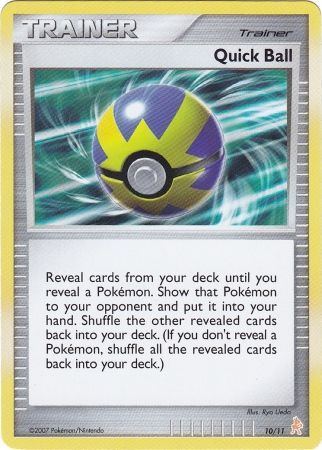 Quick Ball (10/11) [Diamond & Pearl: Trainer Kit - Lucario] | Jomio and Rueliete's Cards and Comics