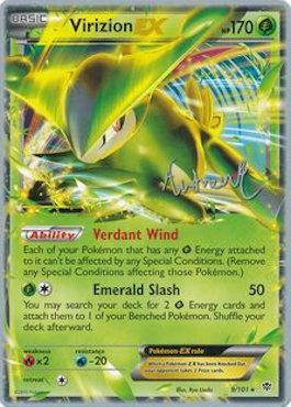 Virizion EX (9/101) (Emerald King - Andrew Estrada) [World Championships 2014] | Jomio and Rueliete's Cards and Comics