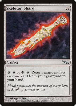 Skeleton Shard [Mirrodin] | Jomio and Rueliete's Cards and Comics
