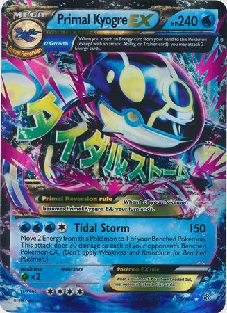Primal Kyogre EX (55/160) (Jumbo Card) [XY: Primal Clash] | Jomio and Rueliete's Cards and Comics