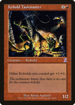 Kobold Taskmaster [Time Spiral Timeshifted] | Jomio and Rueliete's Cards and Comics