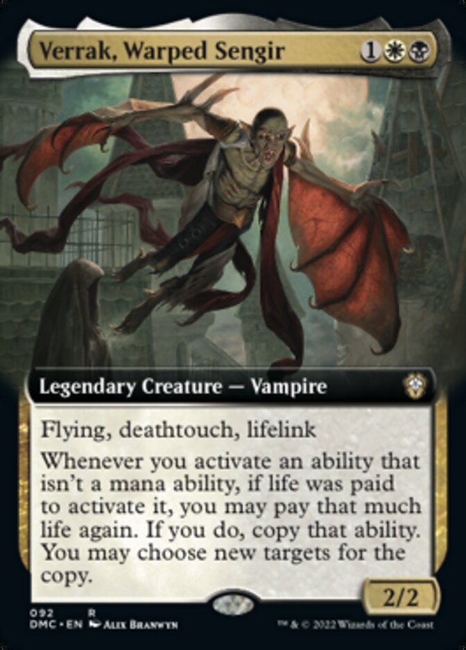 Verrak, Warped Sengir (Extended Art) [Dominaria United Commander] | Jomio and Rueliete's Cards and Comics