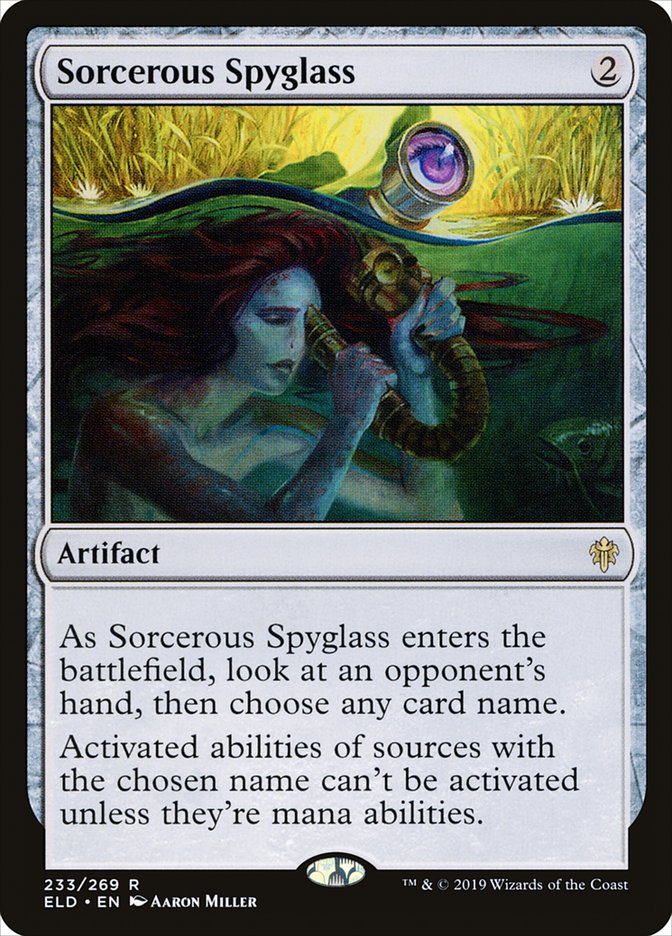 Sorcerous Spyglass [Throne of Eldraine] | Jomio and Rueliete's Cards and Comics