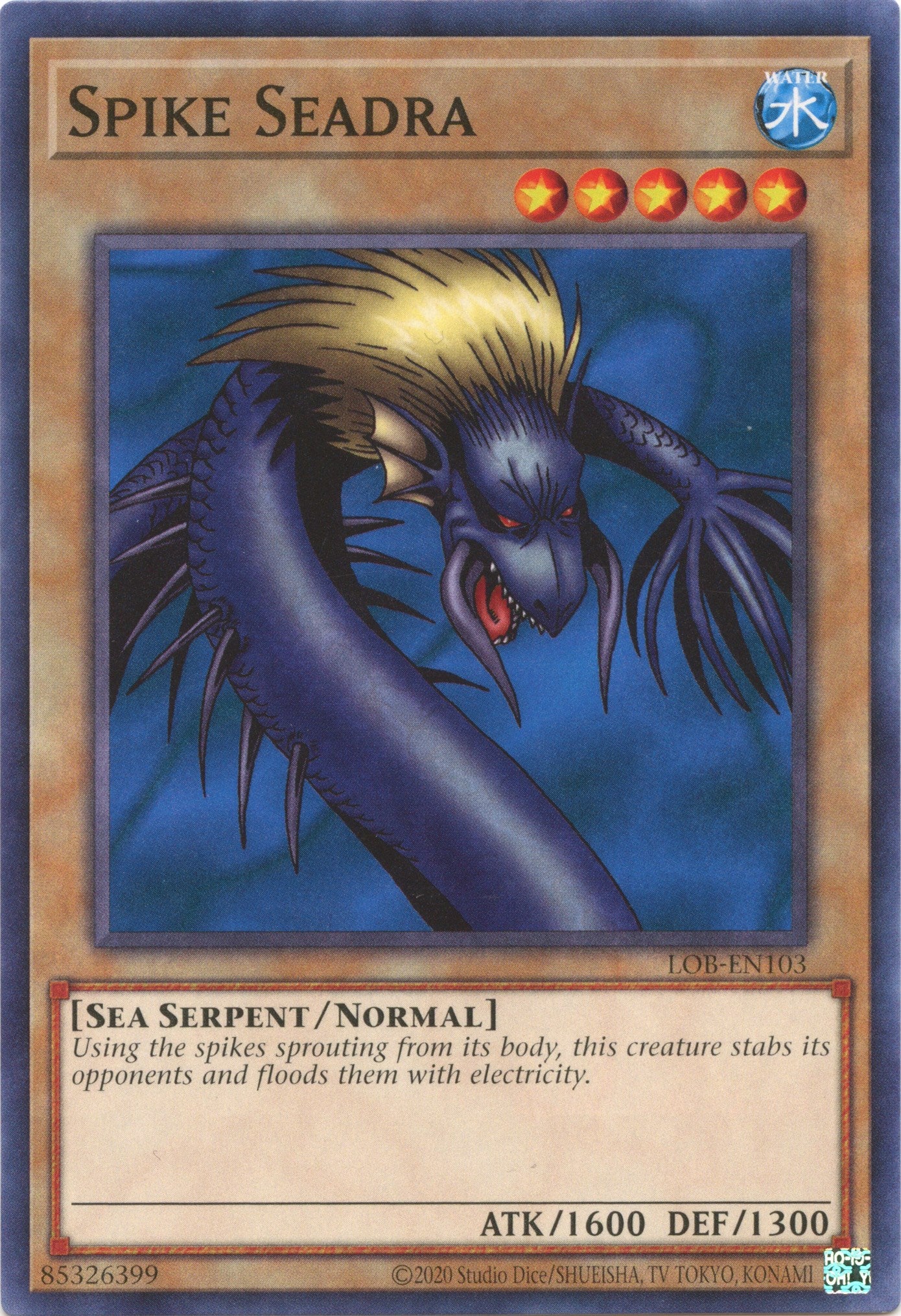 Spike Seadra (25th Anniversary) [LOB-EN103] Common | Jomio and Rueliete's Cards and Comics