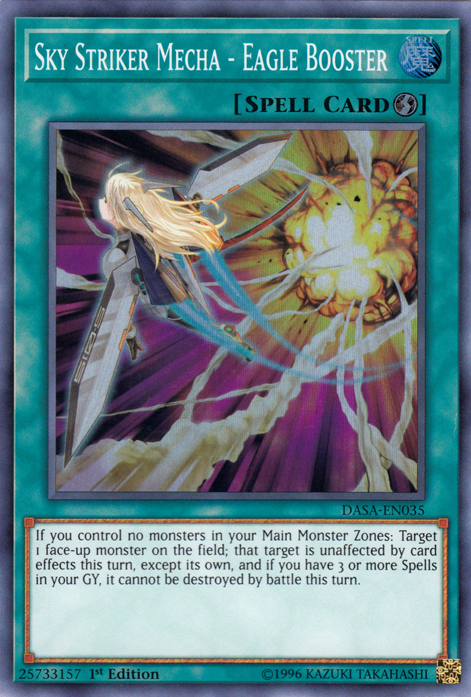 Sky Striker Mecha - Eagle Booster [DASA-EN035] Super Rare | Jomio and Rueliete's Cards and Comics