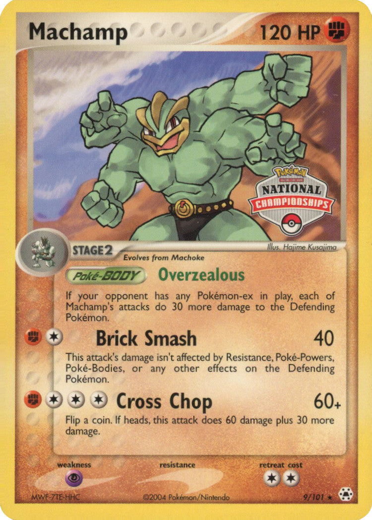 Machamp (9/101) (National Championships Promo) [EX: Hidden Legends] | Jomio and Rueliete's Cards and Comics