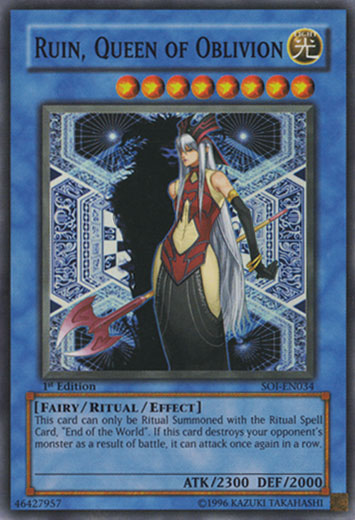 Ruin, Queen of Oblivion [SOI-EN034] Super Rare | Jomio and Rueliete's Cards and Comics