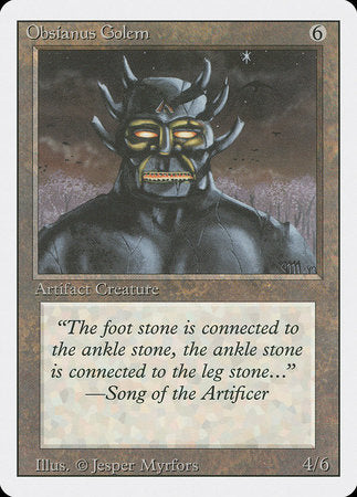 Obsianus Golem [Revised Edition] | Jomio and Rueliete's Cards and Comics