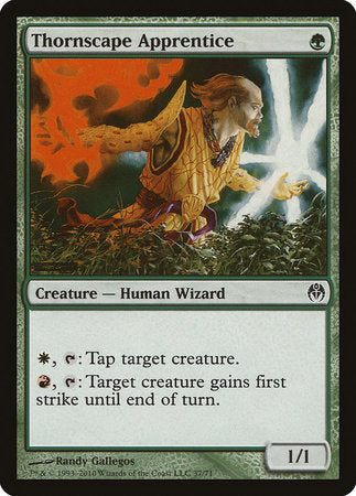 Thornscape Apprentice [Duel Decks: Phyrexia vs. the Coalition] | Jomio and Rueliete's Cards and Comics