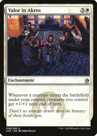 Valor in Akros [Masters 25] | Jomio and Rueliete's Cards and Comics