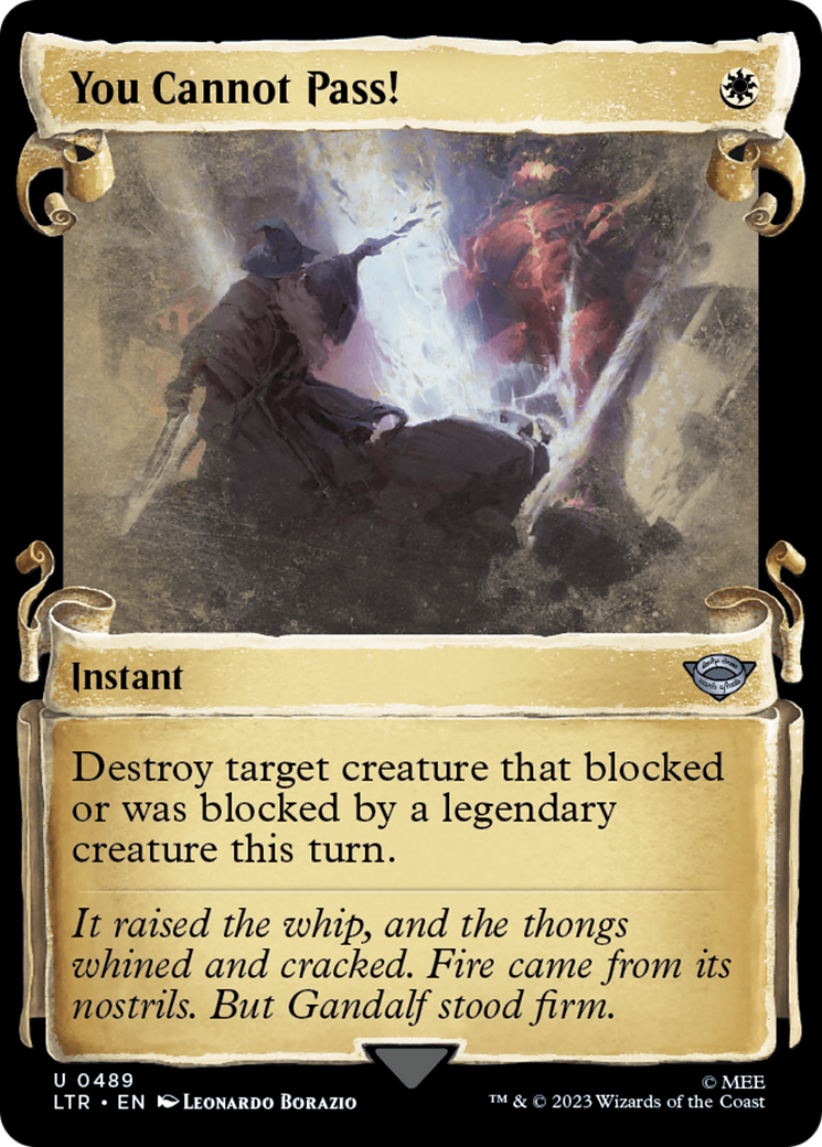 You Cannot Pass! [The Lord of the Rings: Tales of Middle-Earth Showcase Scrolls] | Jomio and Rueliete's Cards and Comics