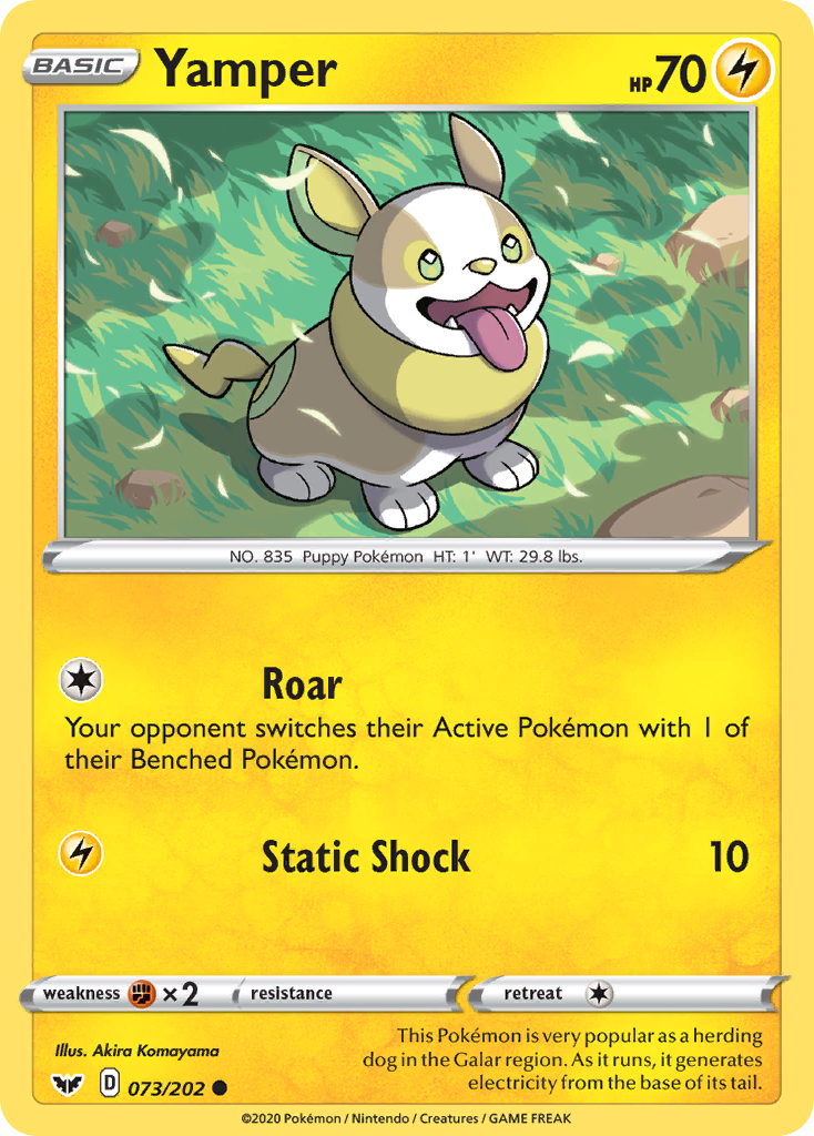 Yamper (073/202) [Sword & Shield: Base Set] | Jomio and Rueliete's Cards and Comics