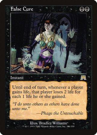 False Cure [Onslaught] | Jomio and Rueliete's Cards and Comics