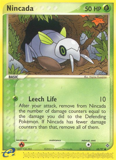 Nincada (68/97) [EX: Dragon] | Jomio and Rueliete's Cards and Comics