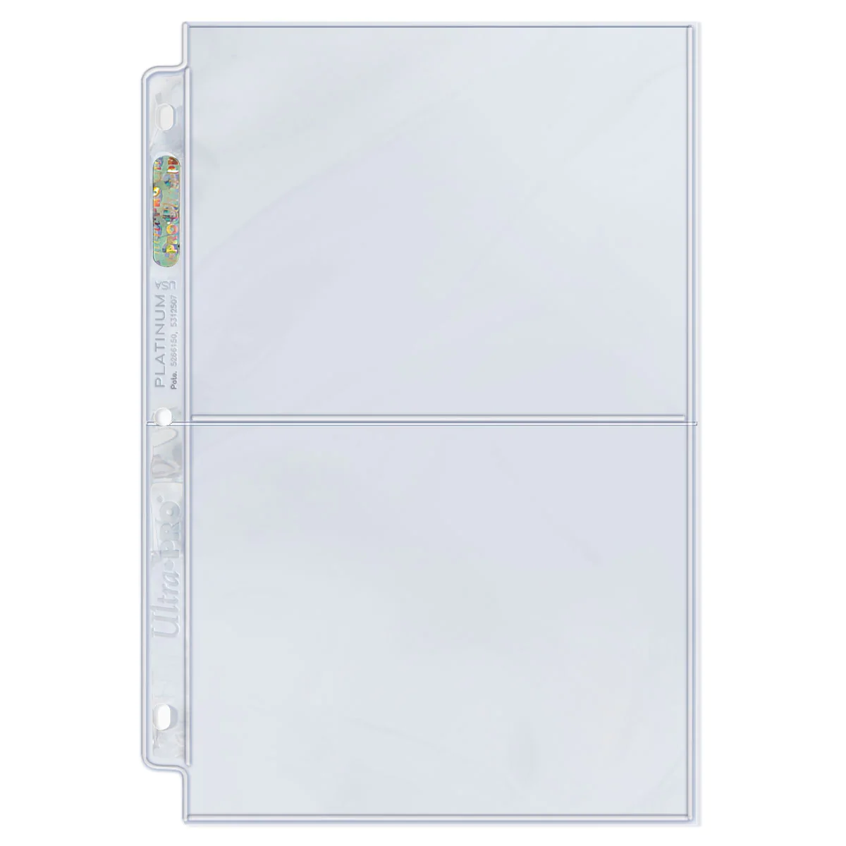 Ultra PRO: Platinum Hologram 2-Pocket Pages - 3-Holes (5" x 7" / 100-Pack) | Jomio and Rueliete's Cards and Comics