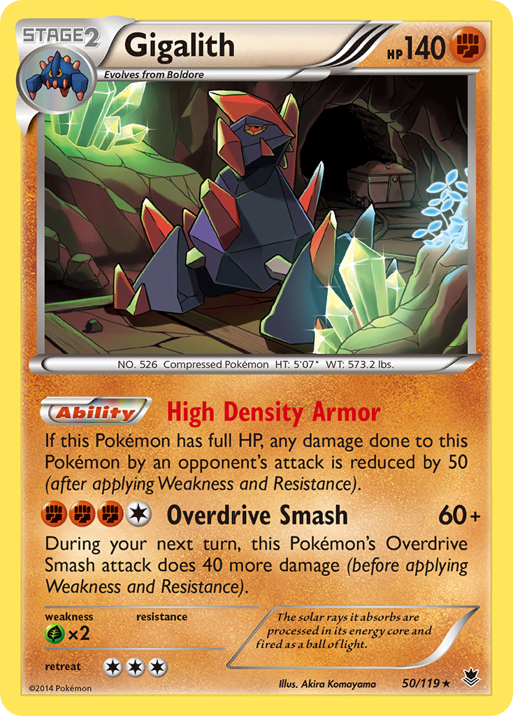 Gigalith (50/119) [XY: Phantom Forces] | Jomio and Rueliete's Cards and Comics