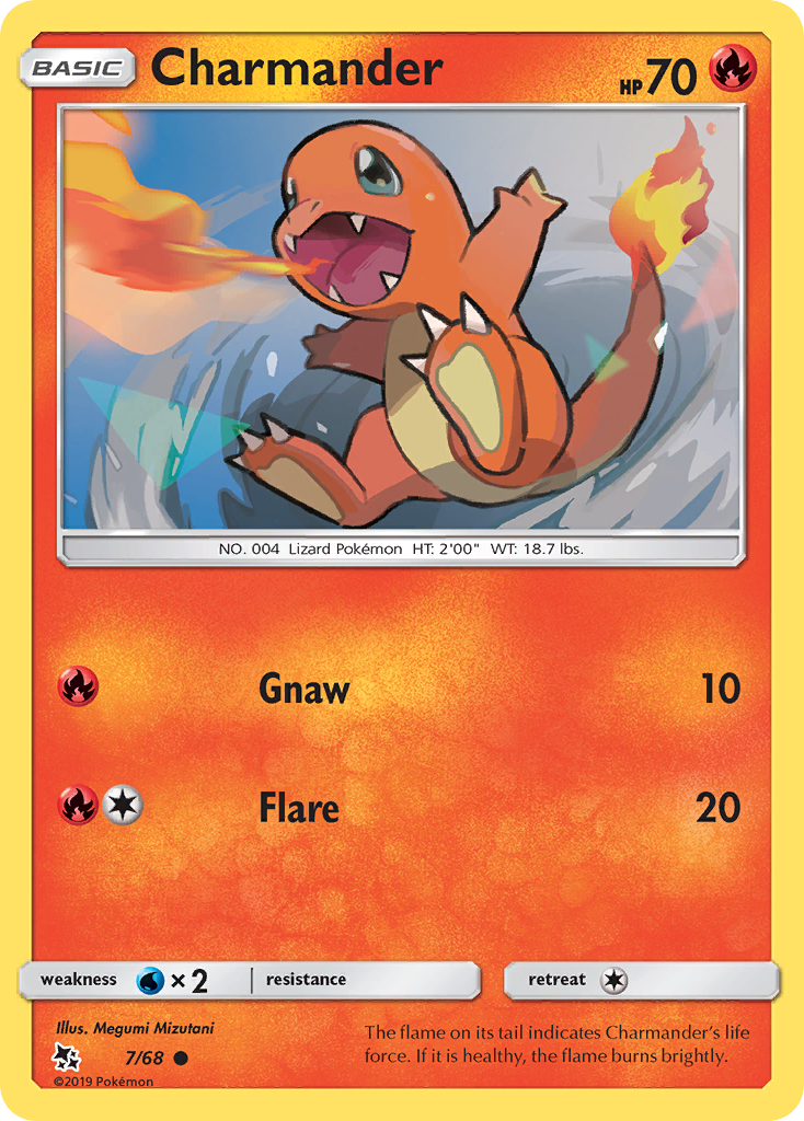 Charmander (7/68) [Sun & Moon: Hidden Fates] | Jomio and Rueliete's Cards and Comics