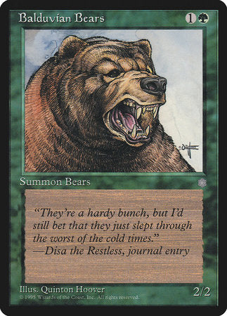Balduvian Bears [Ice Age] | Jomio and Rueliete's Cards and Comics