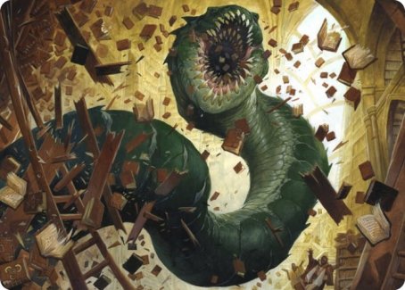 Bookwurm Art Card [Strixhaven: School of Mages Art Series] | Jomio and Rueliete's Cards and Comics