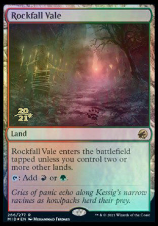 Rockfall Vale [Innistrad: Midnight Hunt Prerelease Promos] | Jomio and Rueliete's Cards and Comics