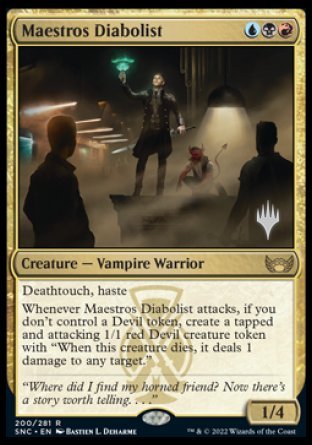 Maestros Diabolist (Promo Pack) [Streets of New Capenna Promos] | Jomio and Rueliete's Cards and Comics