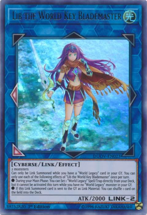 Lib the World Key Blademaster [DUOV-EN023] Ultra Rare | Jomio and Rueliete's Cards and Comics